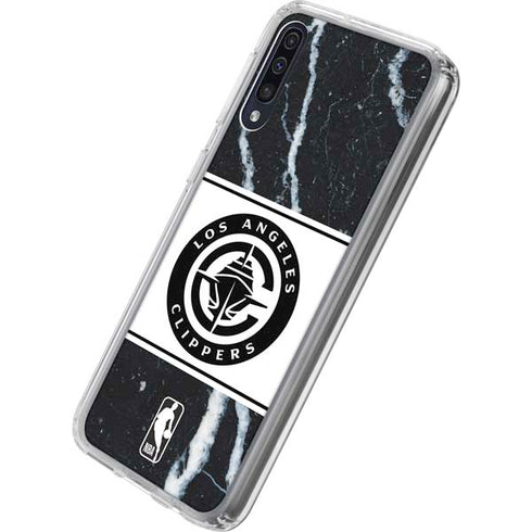 NBA LA Clippers Marble Galaxy A50 Clear Case